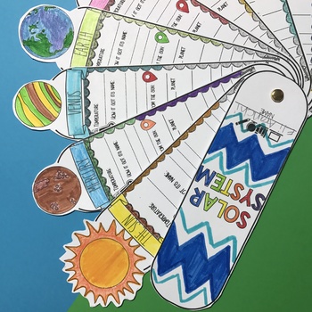 Solar System Activity, Planets, Research, Facts Fill in, Interactive Fan