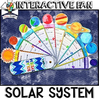 Preview of Solar System Activity, Planets, Research, Facts Fill in, Interactive Fan