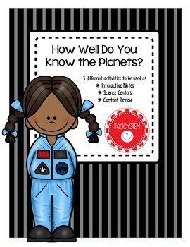 Preview of STEM Solar System How Well Do You Know the Planets? (Interactive Notes)