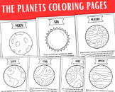 SOLAR SYSTEM Planets Coloring Pages Activity | Science Pri