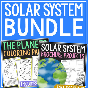 Preview of SOLAR SYSTEM Planets Coloring Pages | Astronomy Research Report Project Activity