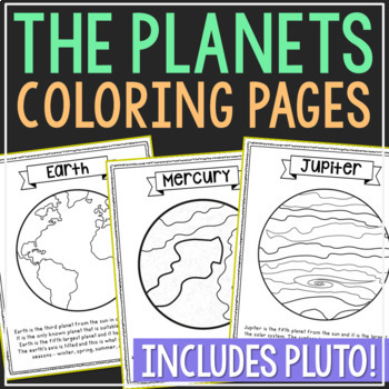 Preview of SOLAR SYSTEM Planets Coloring Pages Posters | Astronomy Science | Craft Activity