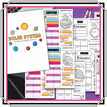 Preview of SOLAR SYSTEM Writing & Research Activity for Young Astronomers!