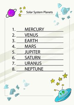 SOLAR SYSTEM worksheets by SPACE ZORRO | Teachers Pay Teachers