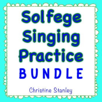 Preview of SOLFEGE SINGING PRACTICE EXERCISES BUNDLE