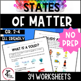 STATES OF MATTER Worksheets/Solids and Liquids Activities/Ontario