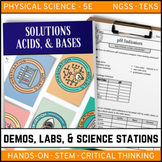 Solutions Acids and Bases - Demo, Labs, and Science Stations