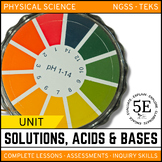 SOLUTIONS, ACIDS, AND BASES UNIT - 5E Model - NGSS