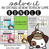SOLVE IT- AN EDITABLE REVIEW GAME- THE BUNDLE.