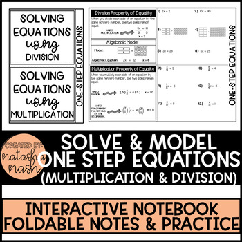 Preview of SOLVE & MODEL ONE STEP EQUATIONS (MULTIPLICATION & DIVISION)