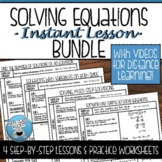 SOLVING EQUATIONS GUIDED NOTES AND PRACTICE BUNDLE