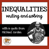 INEQUALITIES - writing and solving / BLACK HISTORY