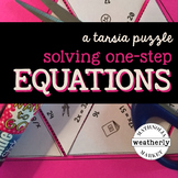 SOLVING ONE STEP EQUATIONS - a TARSIA jigsaw puzzle
