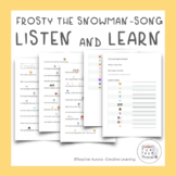 SONG - Frosty the Snowman // Listen, read, write and sing 