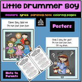 SONG: LITTLE DRUMMER BOY posters w/ lyrics, intro, parenta