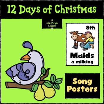Preview of SONG: Twelve Days of Christmas posters, word hints & song history