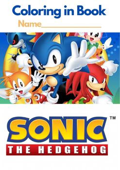 Preview of SONIC THE HEDGEHOG - SONIC and HIS FRIENDS, Coloring in Book (69 pages!) PDF