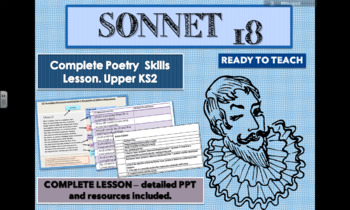Preview of SONNET 18 - COMPLETE ENGLISH  LESSON