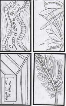 Preview of SOON IT WILL BE SPRING - Index Cards for coloring and writing on the back.