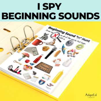 Preview of SOR Beginning Sound I Spy Letter Sound Recognition