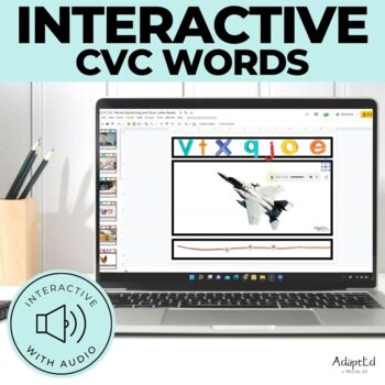 Preview of SOR CVC Word Builder Interactive Short E