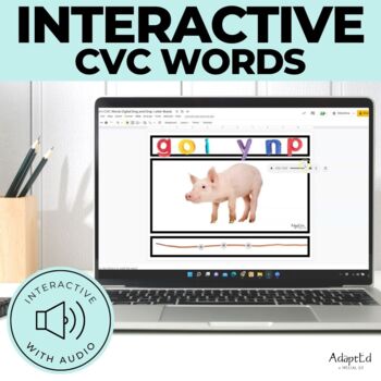 Preview of SOR CVC Word Builder Interactive Short I