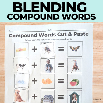 Preview of SOR Compound Word Blending Cut and Paste