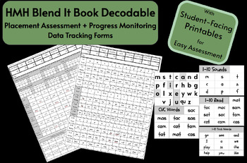 Preview of SOR HMH Blend It Book Decodable Placement Assessment + Progress Monitoring