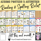 Spelling & Reading Rules - Anchor Charts & Activities