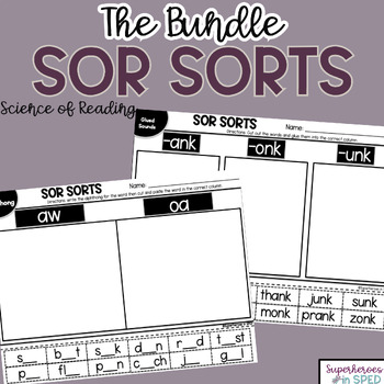 Preview of SOR (Science of Reading) Sorts: The Bundle