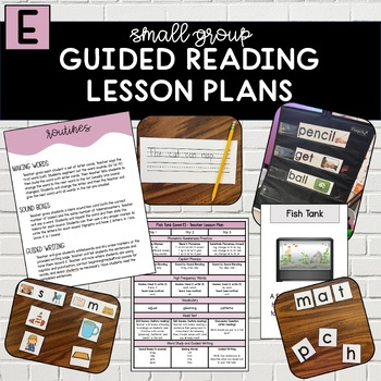Preview of SOR Small Group Guided Reading | Level E Lesson Plans (Pack 1)