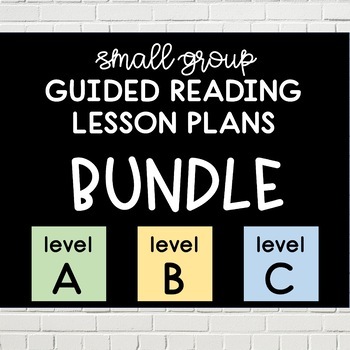 Preview of SOR Small Group Guided Reading | Levels A-C BUNDLE
