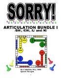 SPEECH THERAPY SORRY! ARTICULATION Game Cards BUNDLE I for