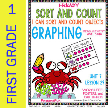 Preview of SORTING AND COMPARING OBJECTS GRAPH  UNIT 7 LESSON 29 MAFS MGSE OAS TEK  COMMON