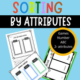SORTING BY ATTRIBUTES MATH and ELA ACTIVITIES for PRESCHOO