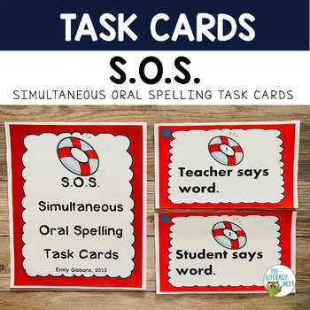 Preview of Task Cards: S.O.S. | Multisensory Spelling Strategy Literacy Activities