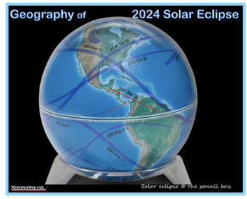 Preview of SOLAR ECLIPSE... the GEOGRAPHY of the 2024 Total Solar Eclipse