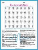 SOUND AND LIGHT WAVES  Word Search Worksheet Activity