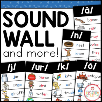 Preview of SOUND WALL WITH SOUND DICTIONARY AND SOUND CARDS, KINDER, FIRST AND SECOND 