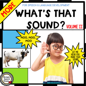 Preview of SOUNDS VOCABULARY BOOK Pre-K  Circle whole group speech-language autism