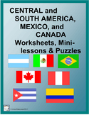 SOUTH AMERICA, CENTRAL AMERICA, MEXICO and CANADA Geography