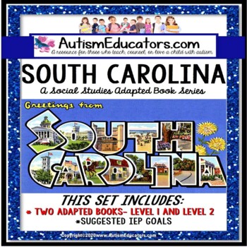Preview of SOUTH CAROLINA State Symbols ADAPTED BOOK for Special Education and Autism