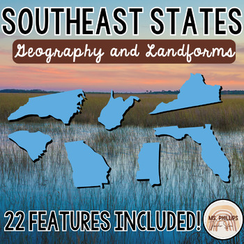 southeast region landforms