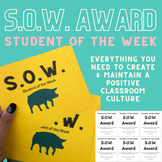 SOW Award - Student of the Week for Positive Classroom Culture