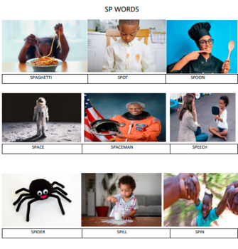 Preview of SP WORDS AFRICAN-AMERICAN KIDS