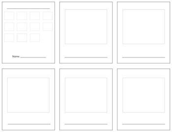 Preview of SP002 (GOOGLE): COLORS 3 part cards & book making set (8pgs)