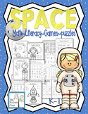 SPACE Activity Pack Set K-1 Math Literacy Games Puzzles Ce