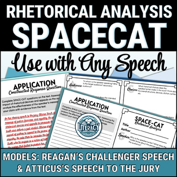 Preview of SPACE-CAT - Rhetorical Analysis Foldable - Challenger and Atticus's Speech Model