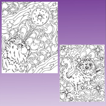 Cats - Coloring Pages for Adults