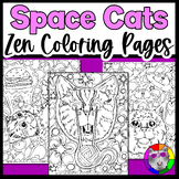 Space Cats, Kitty Coloring Pages, Zen Doodle Cat Coloring Sheets